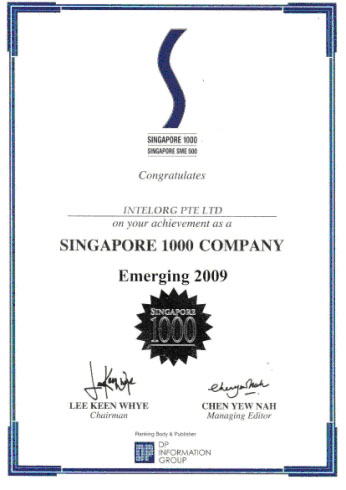 Singapore S1000 Most Emerging Company